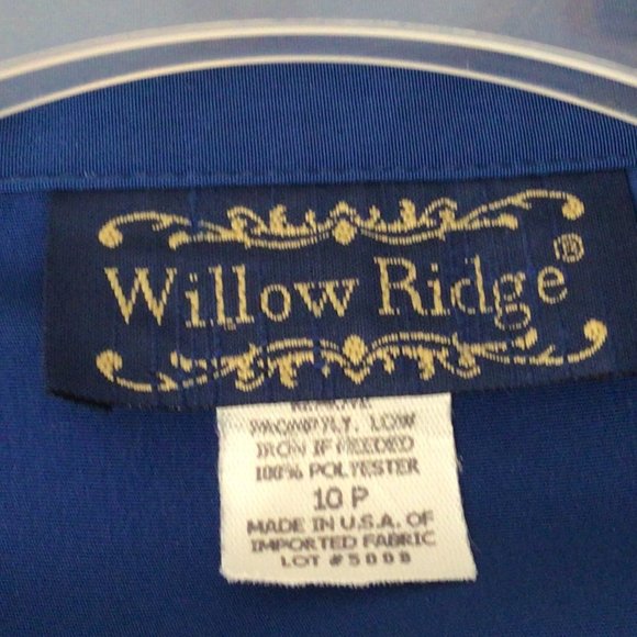 Willow Ridge Blue Blazer with Black cuffs - Picture 4 of 5
